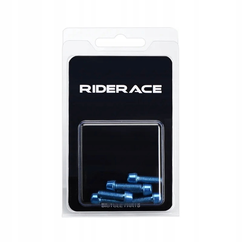 Śruby do Mostka Rowerowego Riderace RL9180-BE Niebieskie Stalowe M5 x 23mm