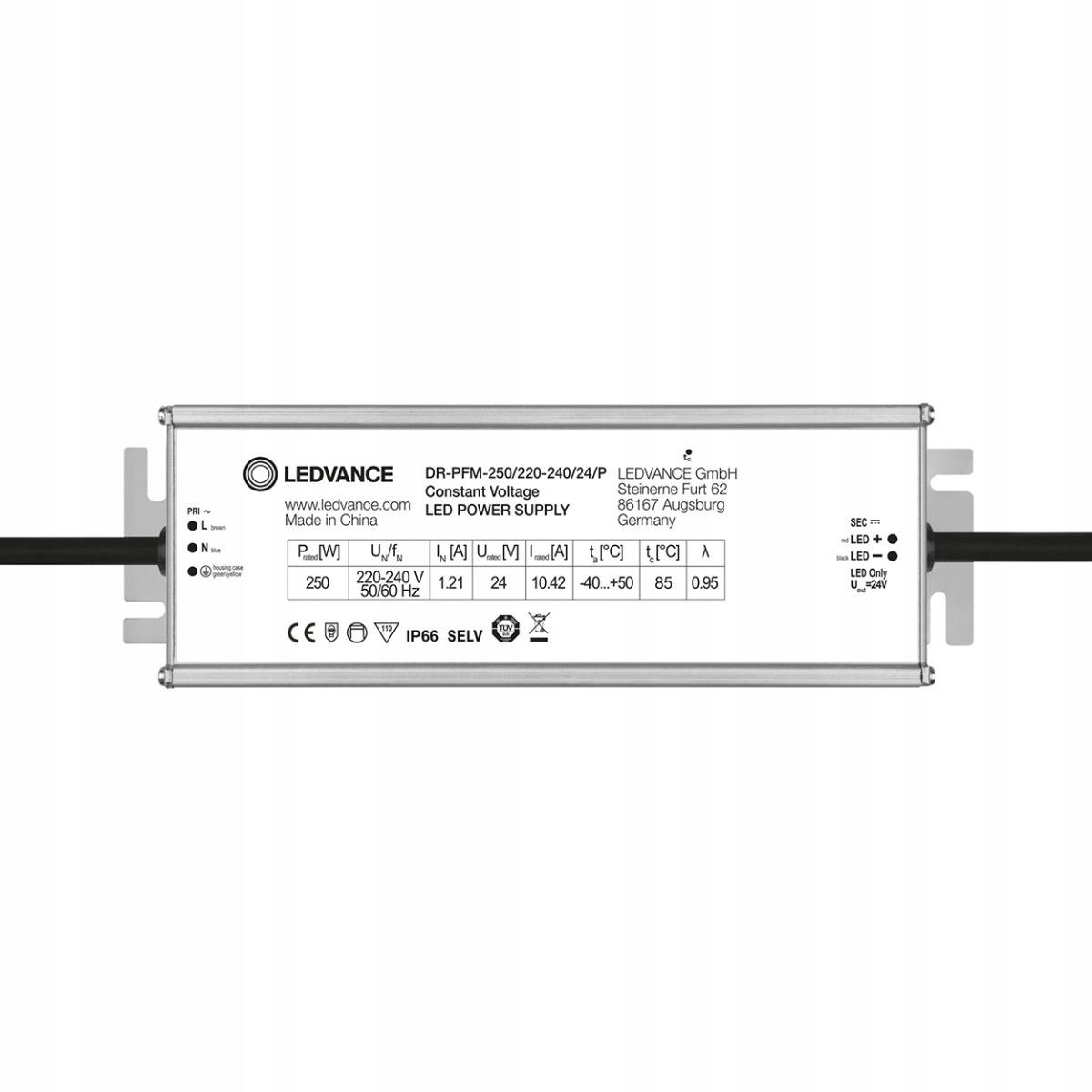 Zasilacz herm. Driver Outdoor Performance DR-PFM-250/220-240/24/P Ledvance