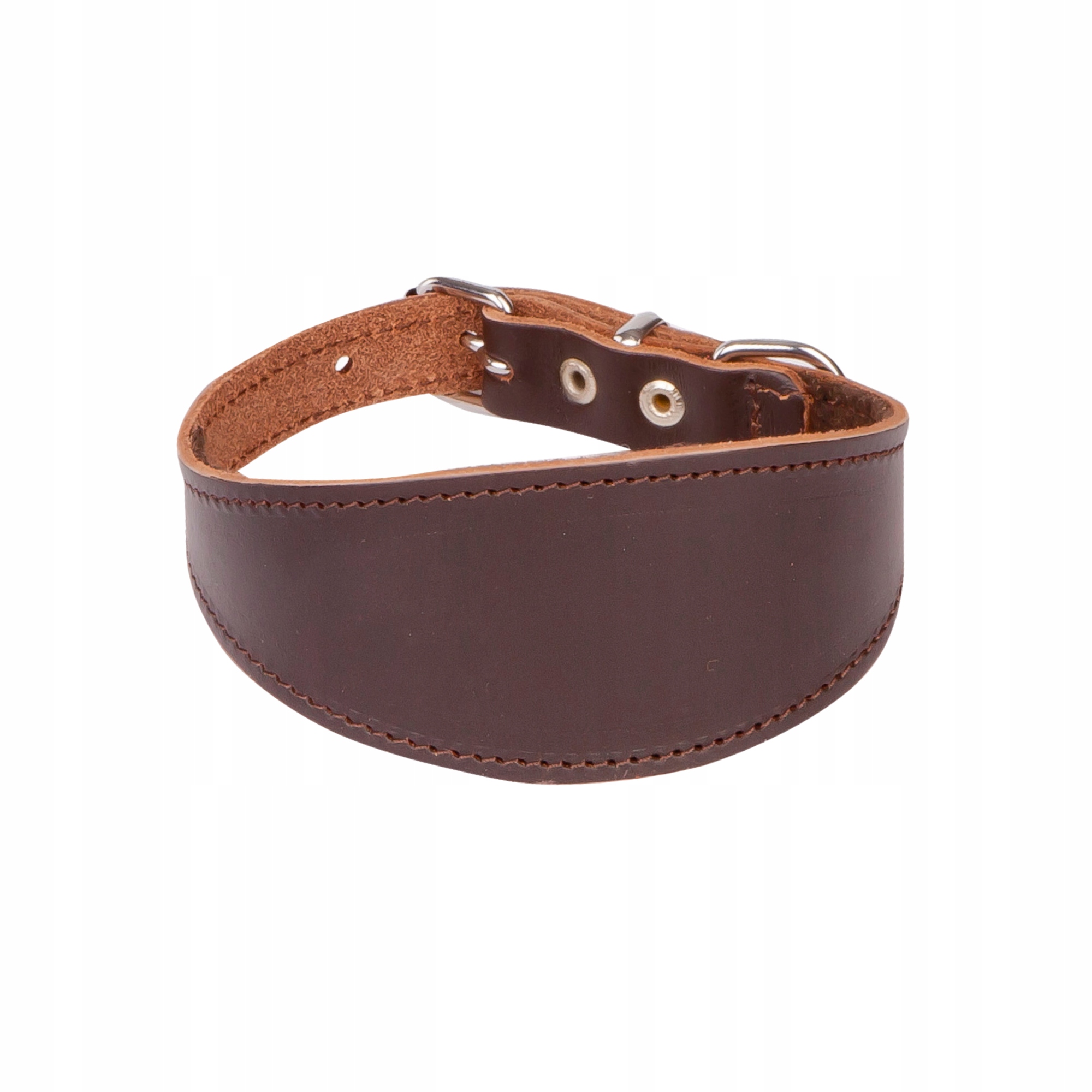 Levně Obojek z kůže pro psa Charta Dingo Classic XL 45cm hnědý