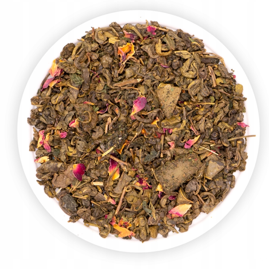 Levně Čaj Gunpowder Aloe Vera Kopřiva Aloe Růže Aglo Teaverso 500 G