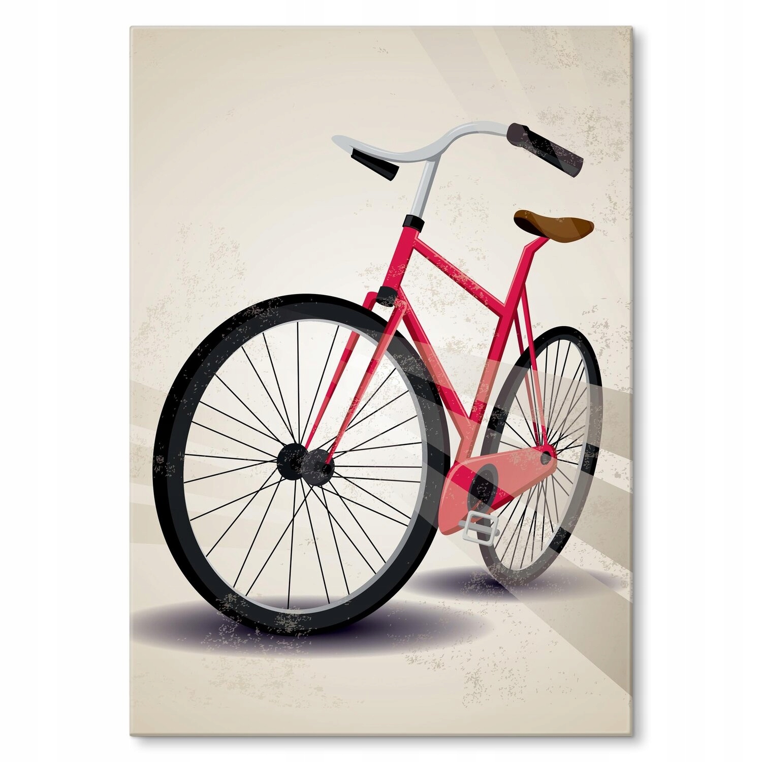 Kovový plakát Červené kolo Dárek 30 x 42 cm