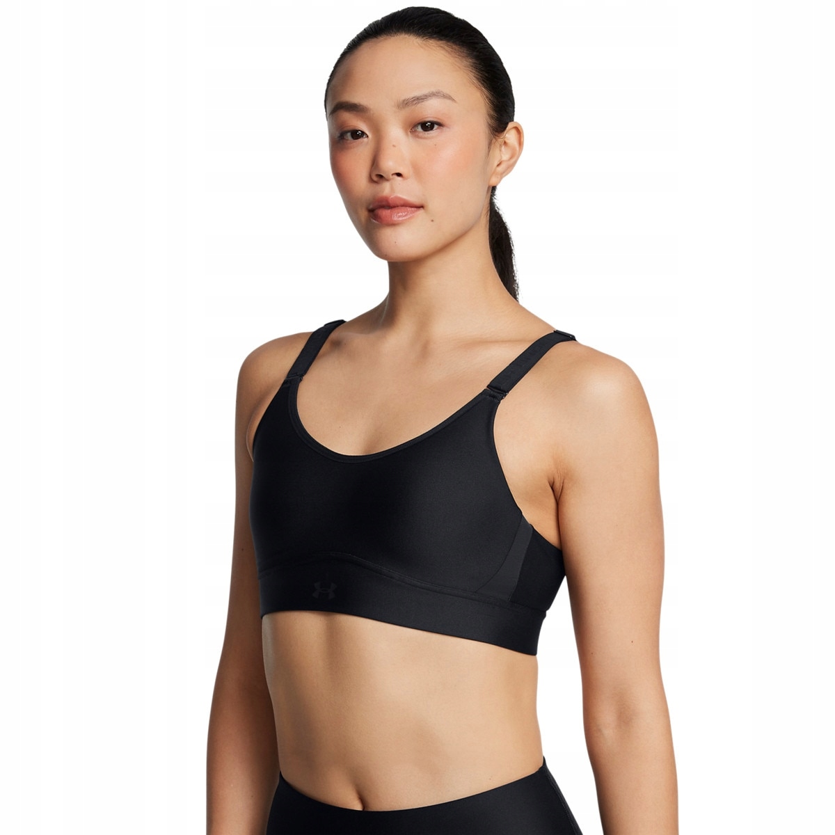 Biustonosz treningowy Under Armour Ua Infinity Mid 2.0 Bra Czarny Xs (a-c)