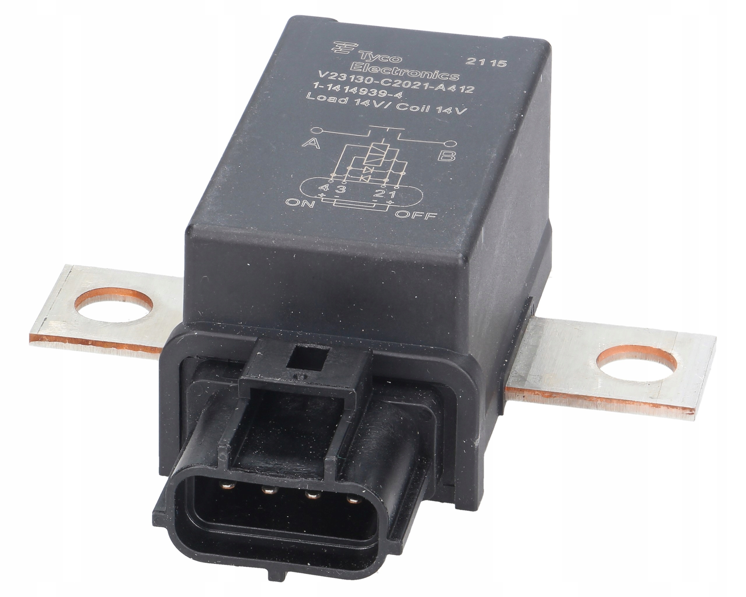 relé, proudový jistič Case, New Holland