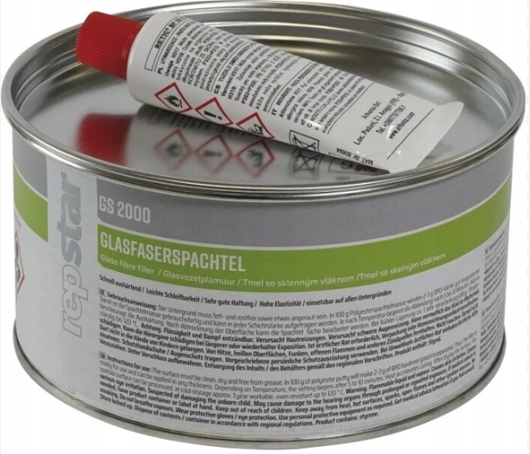 Szpachla Szpachlówka Z Włóknem Szklanym 1kg 1000g repstar Niemiecka