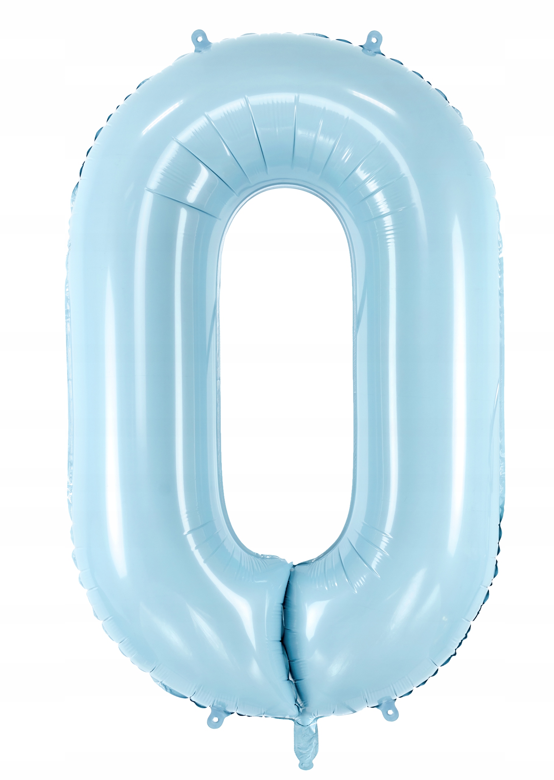 Balon Foliowy Niebieski Cyfra 0 na Urodziny 86cm