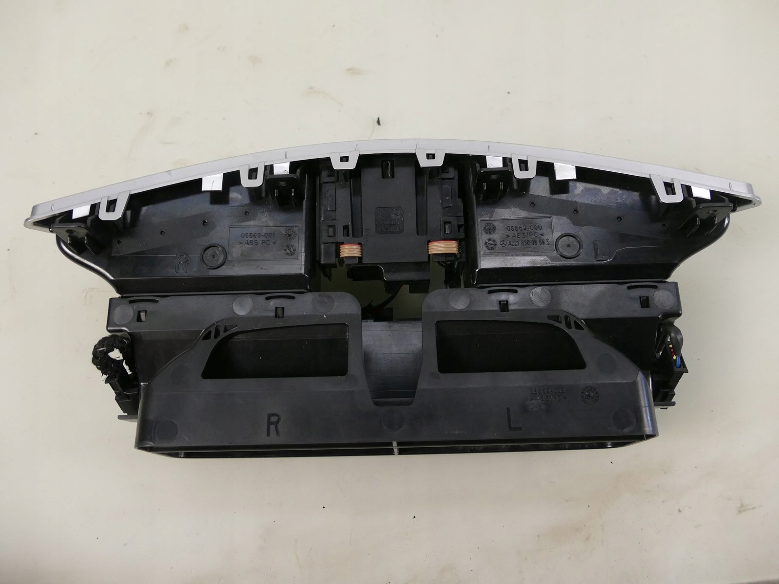 MERCEDES S W221 grid air conditioning devices central clock