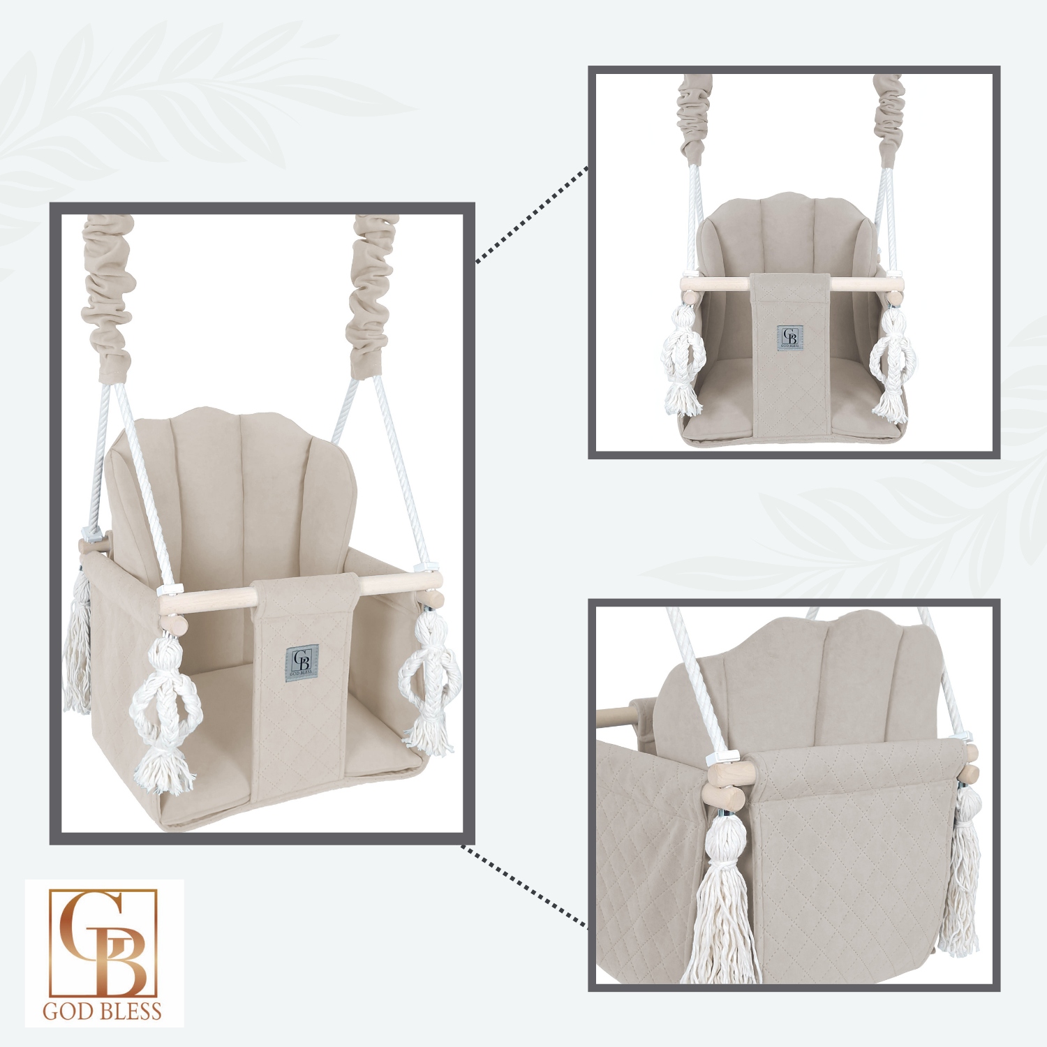 HUŚTAWKA DLA DZIECI DO DOMU REGULOWANA PRODUCENT CERTYFIKAT - CE Szerokość produktu 33 cm