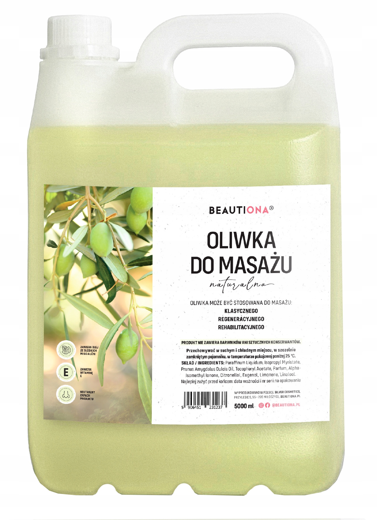 

Intai Naturalna Oliwka Do Masażu Ciała 5000 ML
