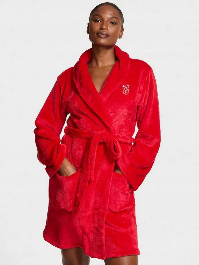 Victoria's Secret župan Cozy Plush červený M/L