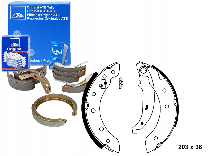 Brzdové Čelisti Citroen Saxo Xsara Zx Dacia Sand