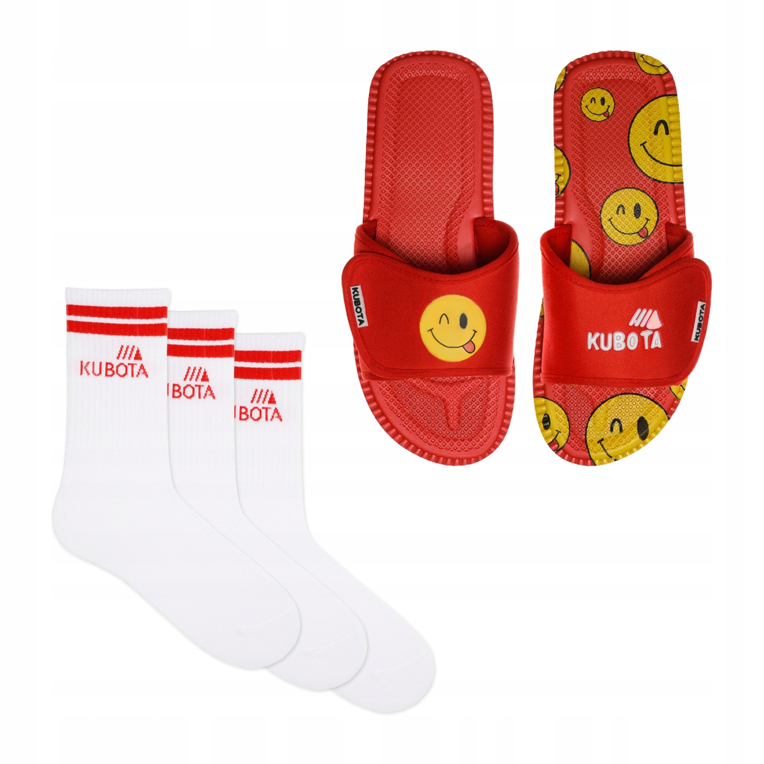 

Klapki Damskie Kubota Emoji 37 + 3-PAK Skarpety