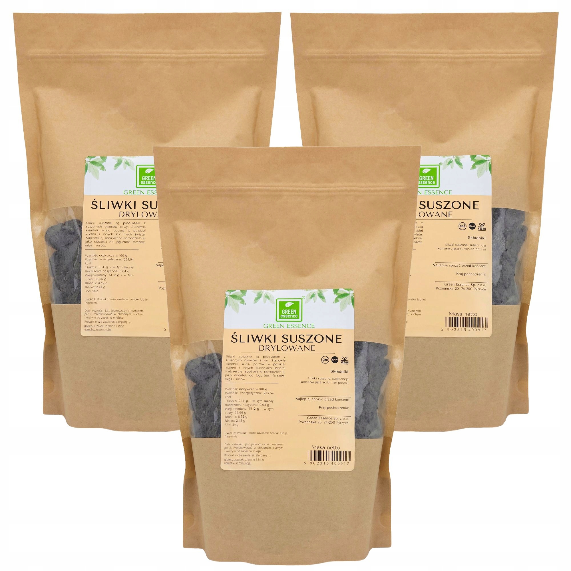 Śliwki Suszone naturalne Zestaw 3 kg Śliwka Bez Pestek na powidła i bigos