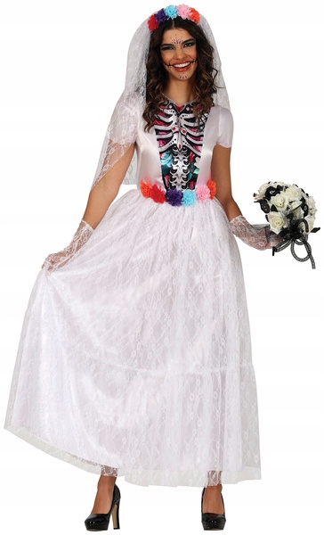 Kostým Nevěsta Osud Muertos Den Mrtvých Převlek Halloween L