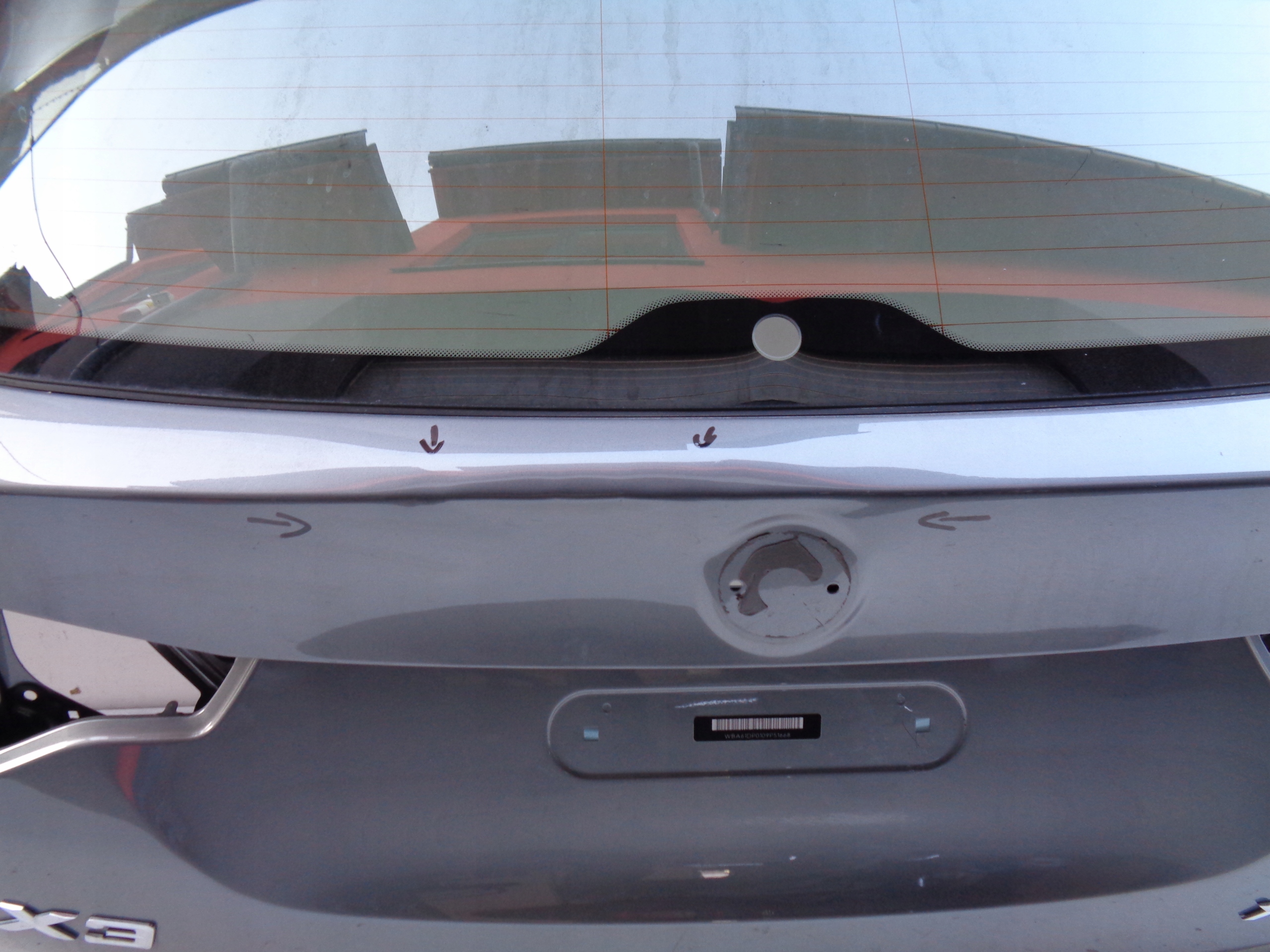 boot doors BMW X3 G01 18- window NR 44775