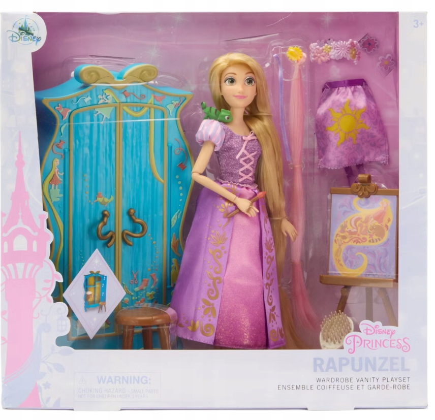 Disney Lalka Roszpunka Zaplątani i Akcesoria