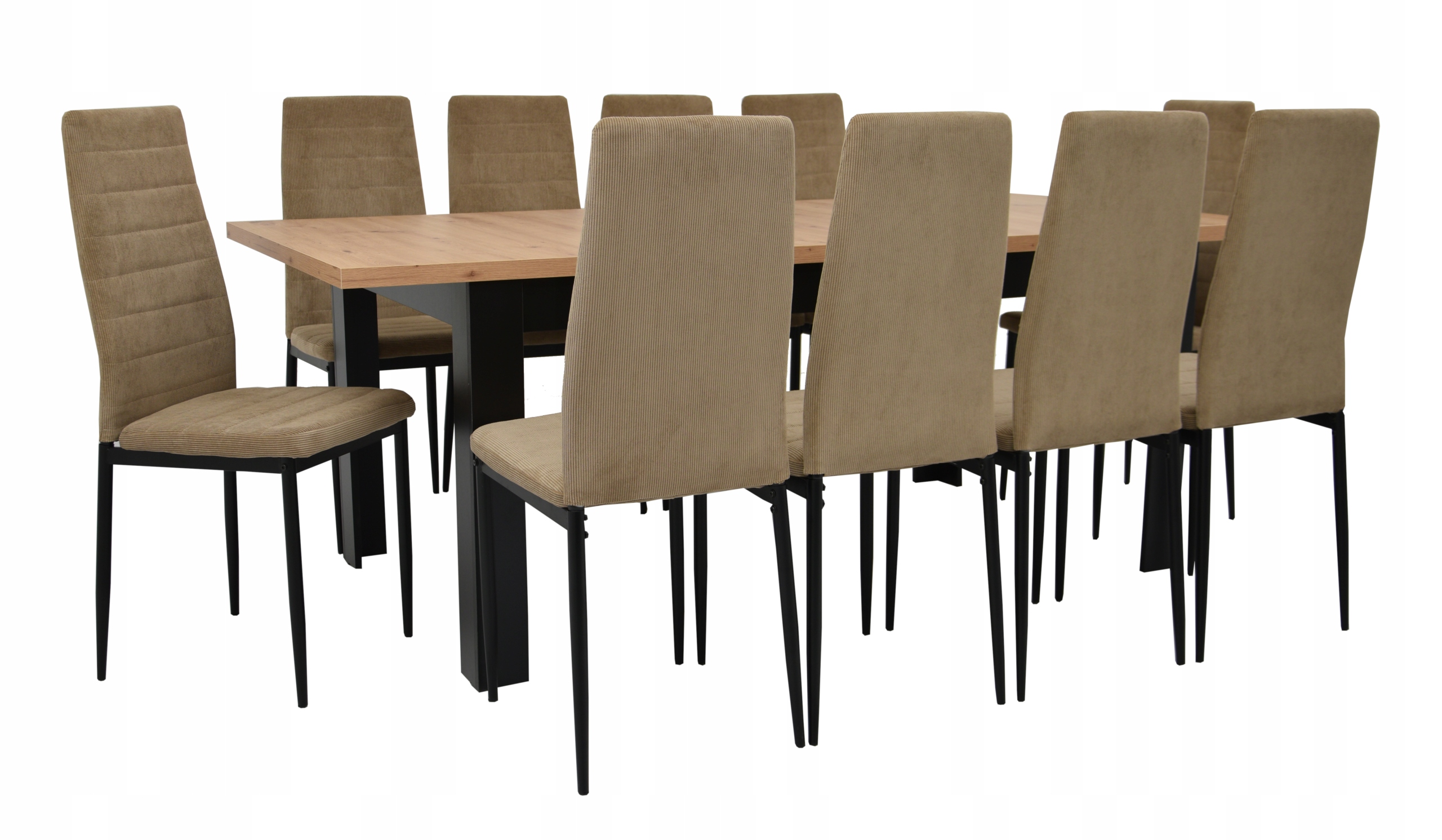 10x tapicerowane krzesła do SALONU stół rozkładany