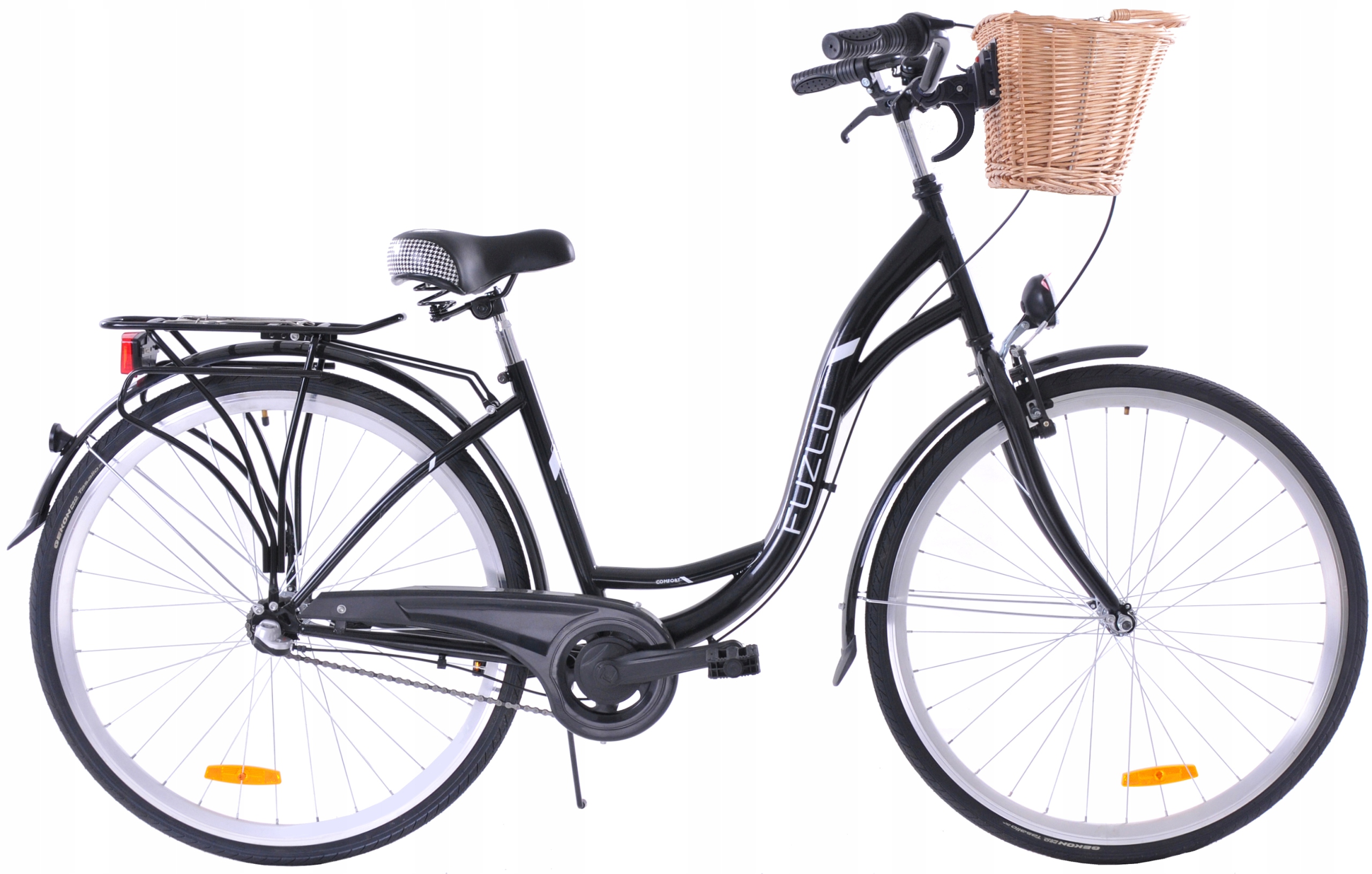 Rower Miejski 28 Damski Fuzlu Arizona 3S Kosz