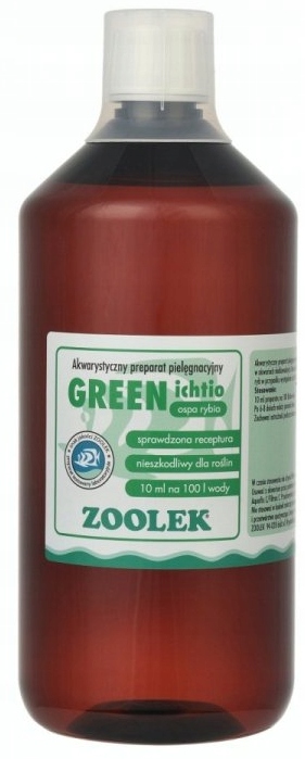 Levně Přípravek Zoolek Green Ichtio 1 litr na lék rybí neštovice