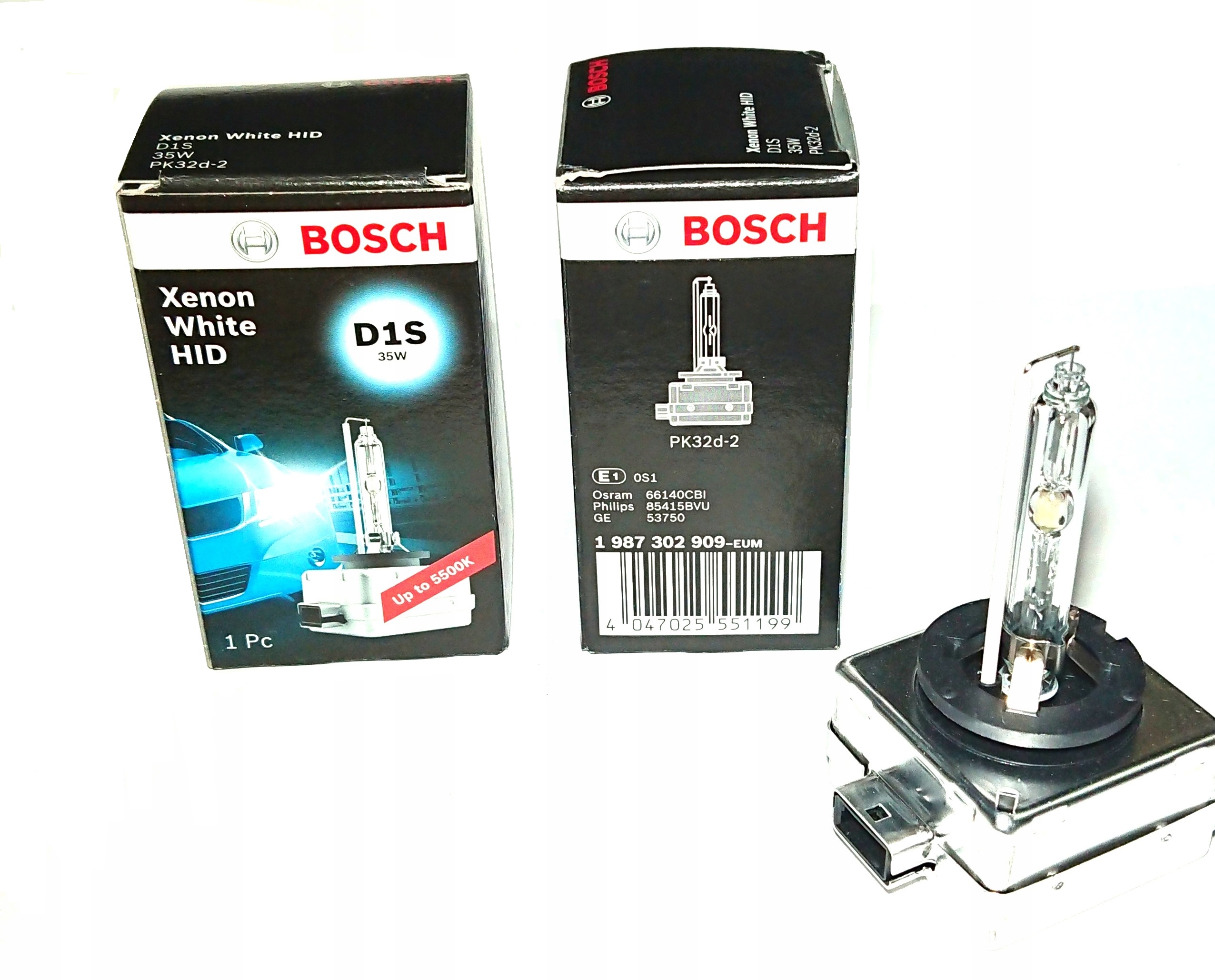2X Bosch Žiarovka D1S Bosch Xenon White 5500K 35W 1 987 302 909