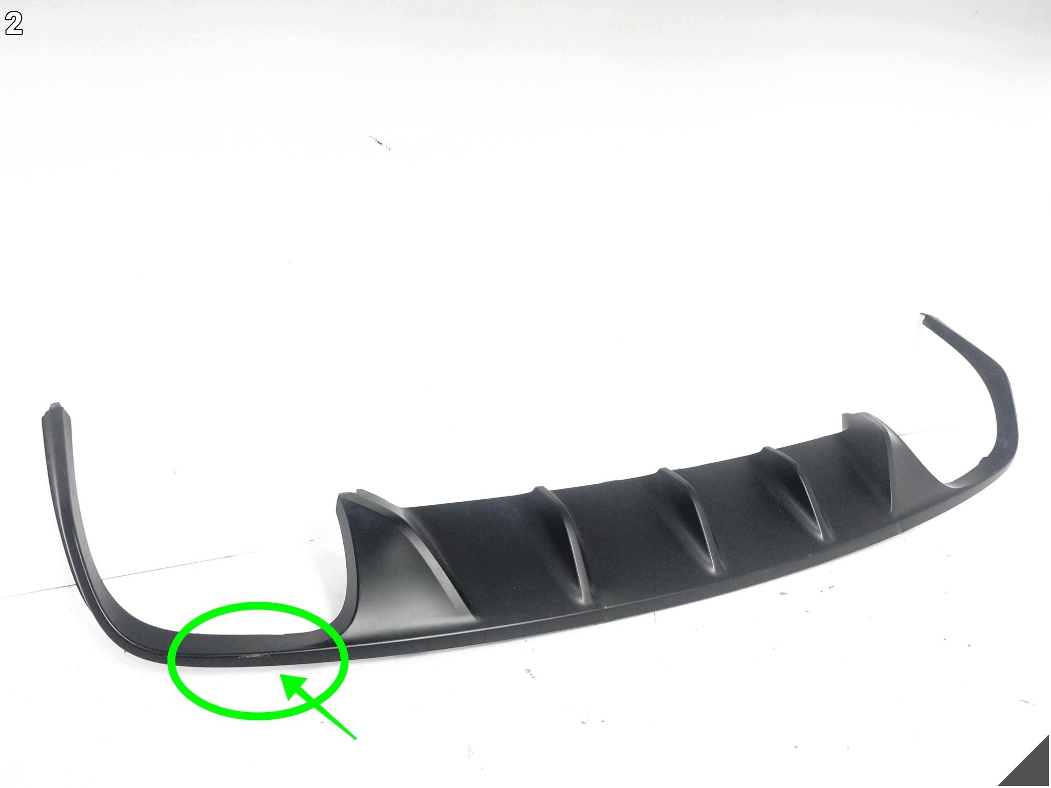 PORSCHE MACAN 95B SPORT design LIFT 18-24 diffuser SPOILER W bumper rear part