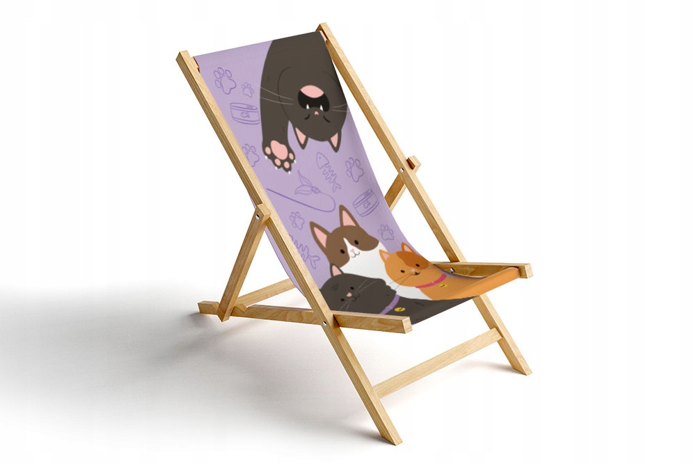 Dřevěné Lehátko jako dárek Kočky Psoty s kočkami kočky