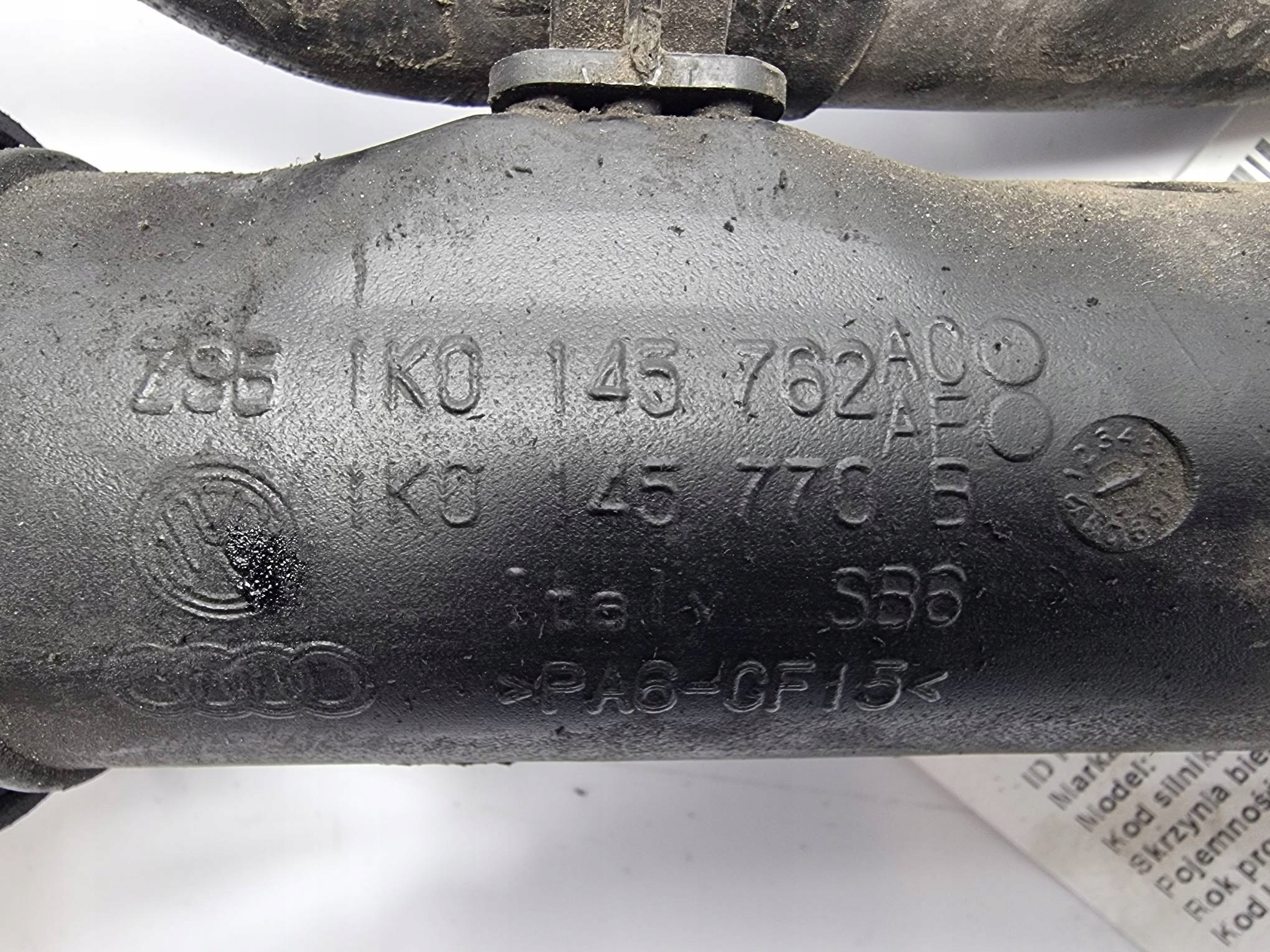 Schlauch rohr DOLOT 1K0145834G VOLKSWAGEN TOURAN und