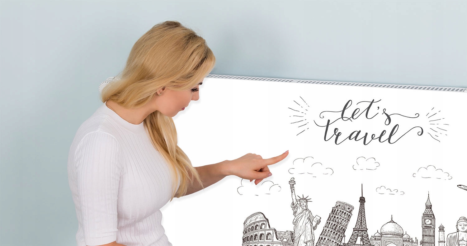 MAGNES MATA MAGNETYCZNA NA KALORYFER 140x60 MIASTO FOTOTAPETA Grubość materiału 1 mm