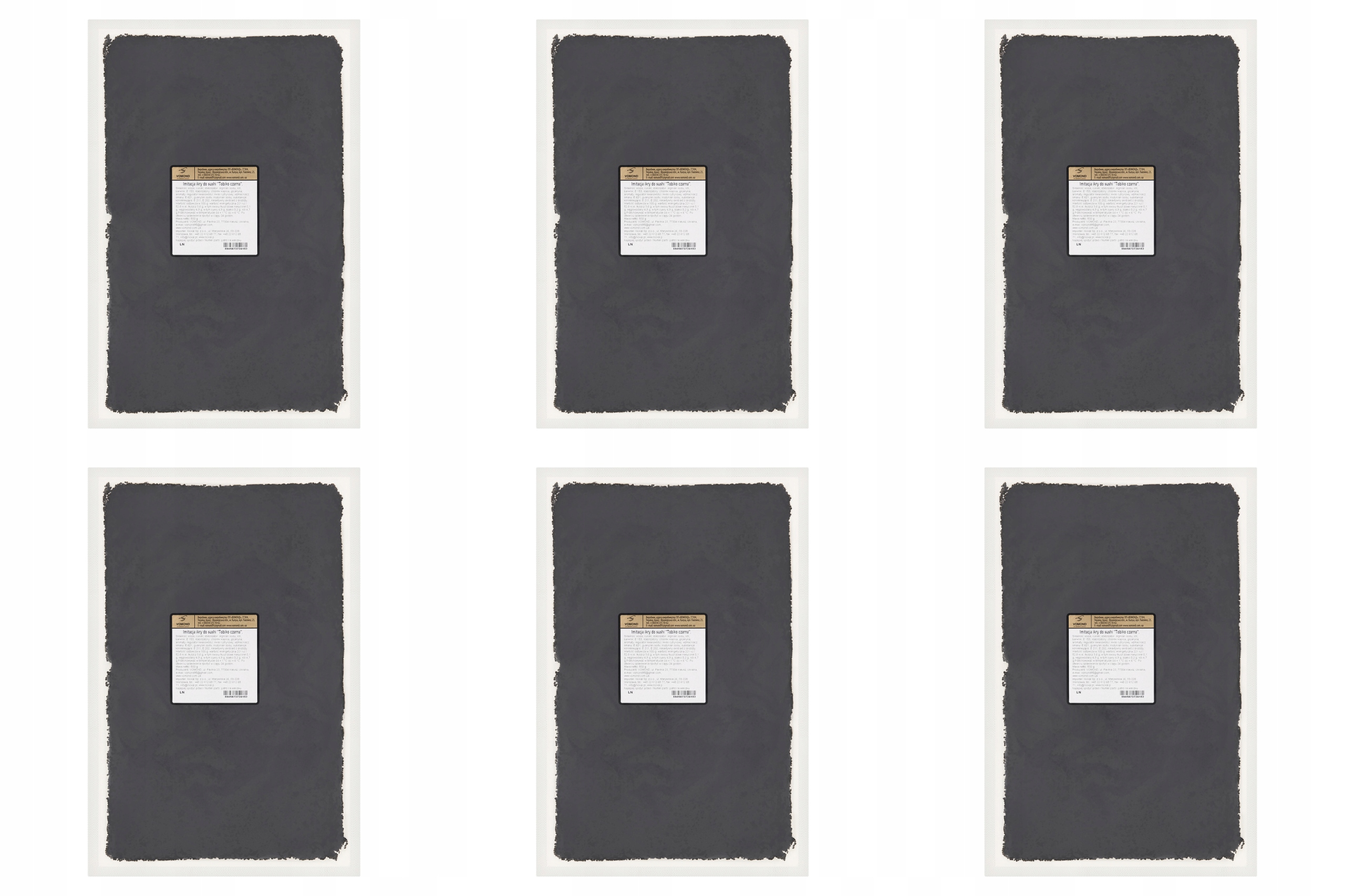 Kawior czarny imitacja kawior do sushi Tobiko czarna 6 x 500 g Vomond