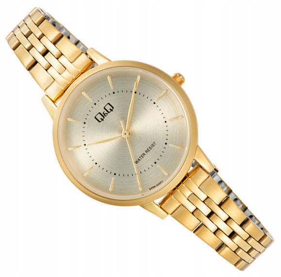 Klasické Dámské Hodinky Q48B-003P Zlaté