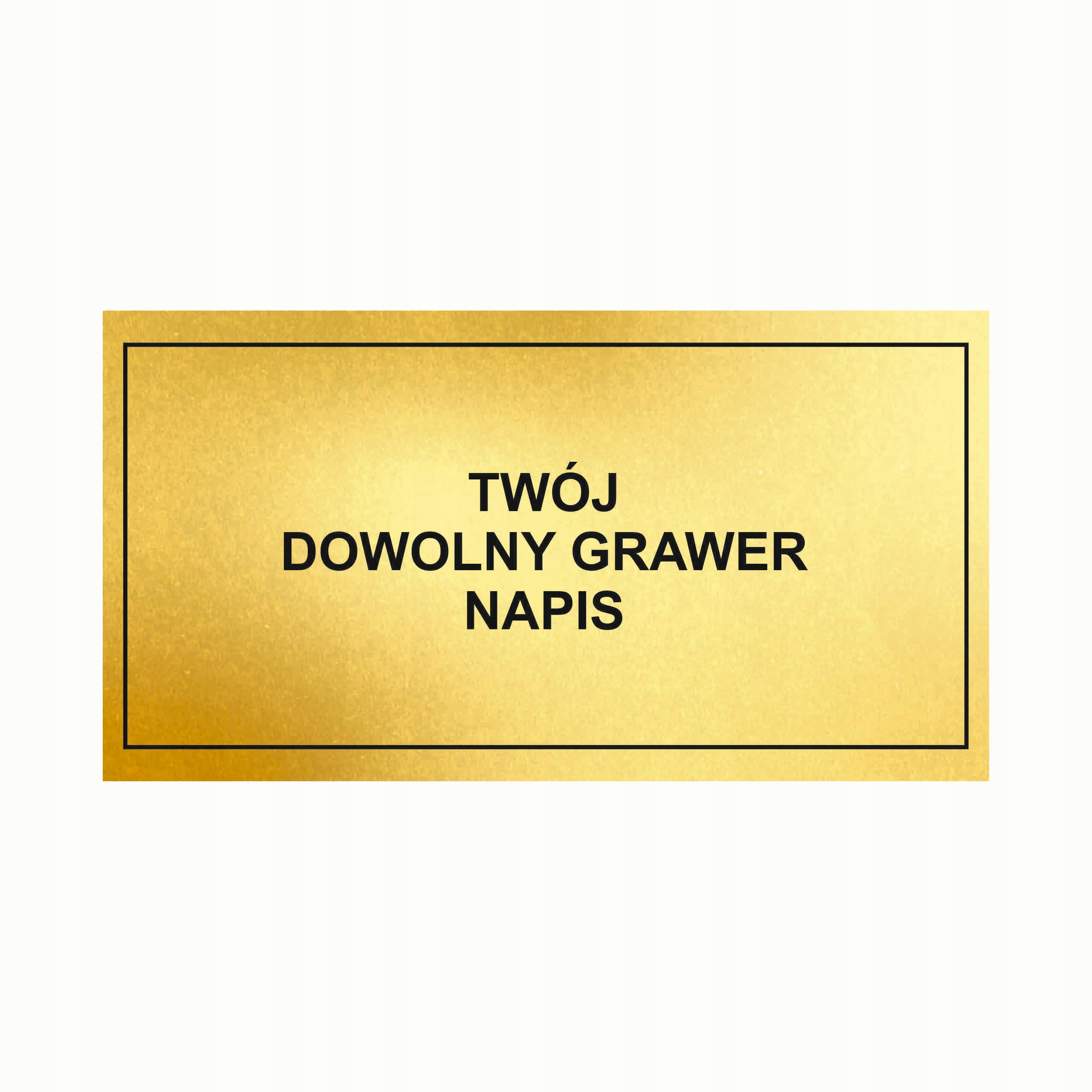 

Tabliczka grawerowana
