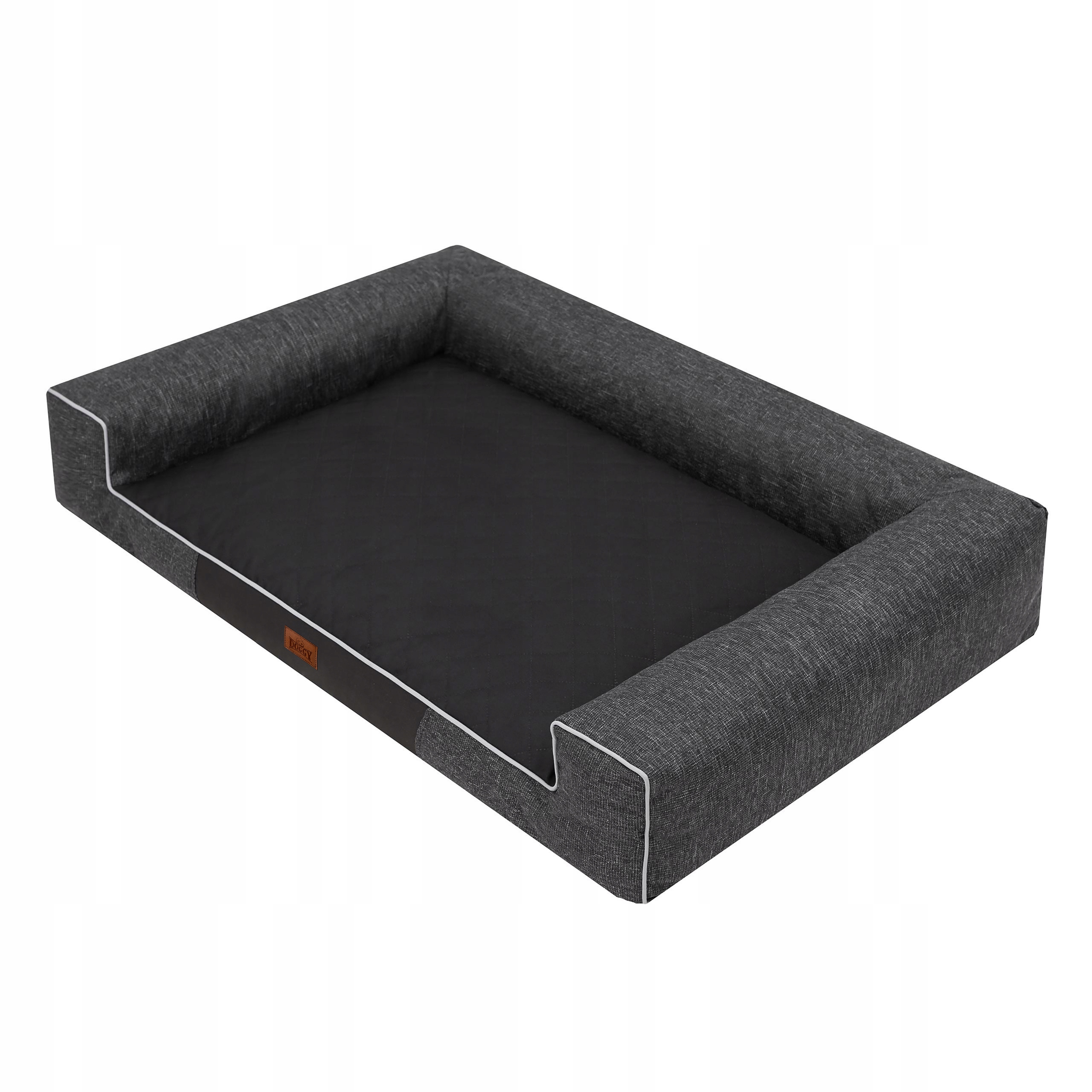 Levně Doggy pelíšek Victoria pro psa Černá Ekolen L- 80 cm x 55 cm