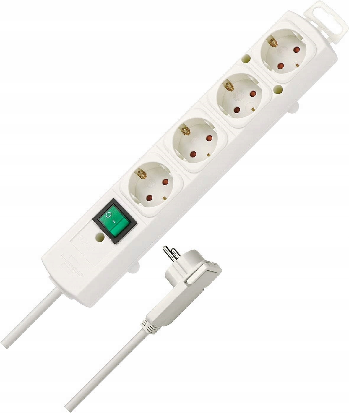 2 x plochá zástrčka Zásuvková Lišta Prodlužovací kabel