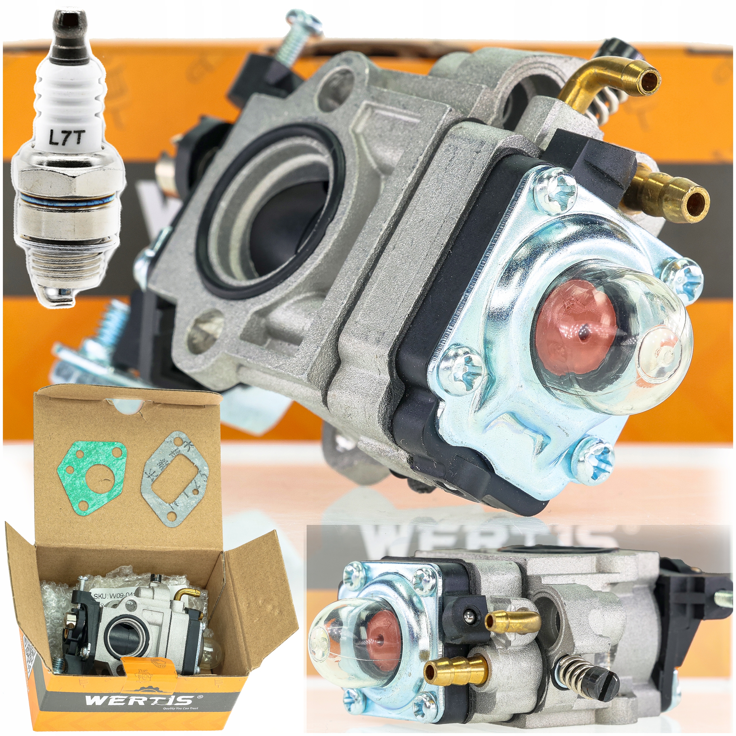 Карбюратор для газонокосилки NAC DEMON RQ580 части кустореза 15 мм