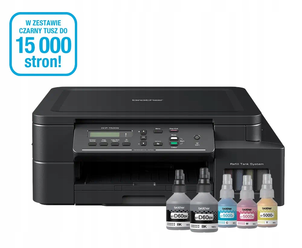Urządzenie kolor 3w1 Brother DCP-T520W WiFi