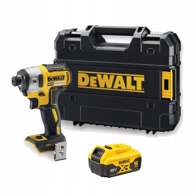 Zakrętarka DeWALT DCF887NT+ DCB184 5Ah 18V Xr 0xAh 205Nm +Walizka bez ład.