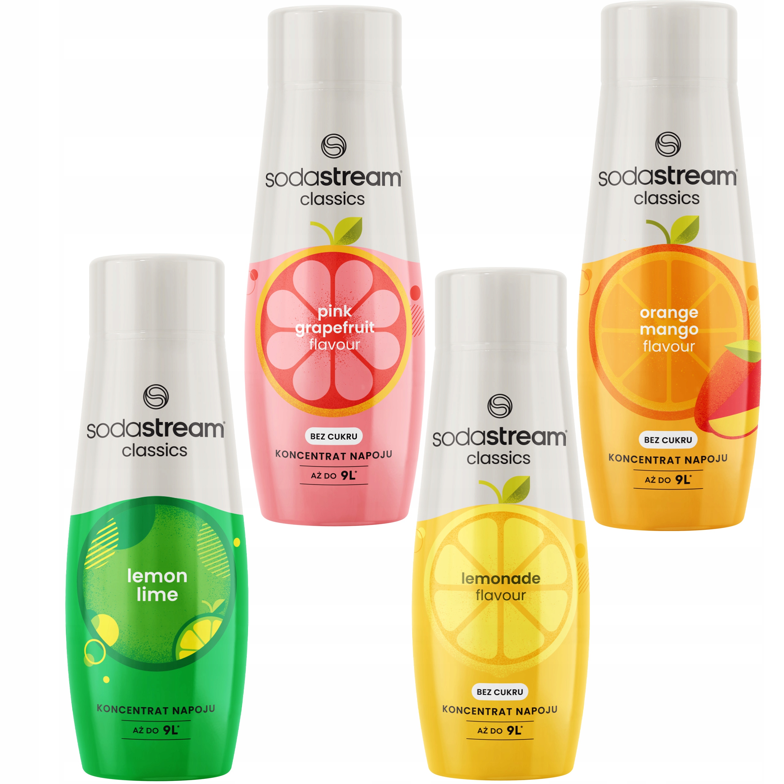 SODASTREAM Syrop 4 różne smaki - zestaw koncentrat