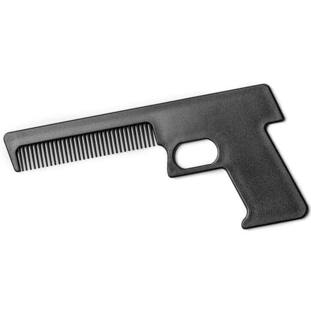 

Grzebień Twardziela pistolet urodziny 18