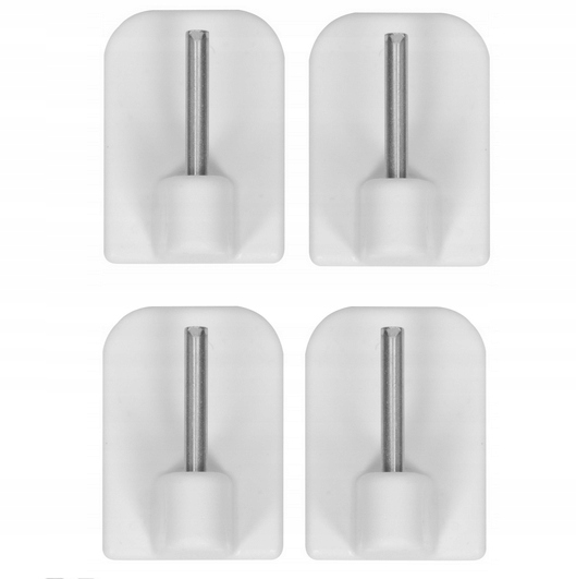 HACZYKI UCHWYTY PRZYLEPCE DO ZAZDROSTEK 4 SZT/KPL. BIAŁY