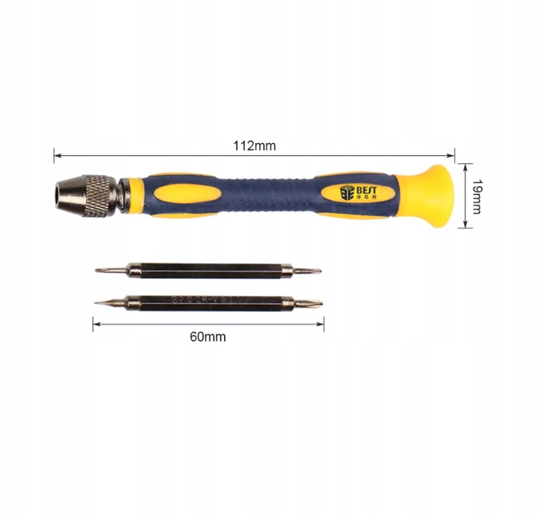 ZESTAW 4w1 WKRĘTAKI DO NAPRAWY TELEFONÓW TABLETÓW Kod producenta 4w1