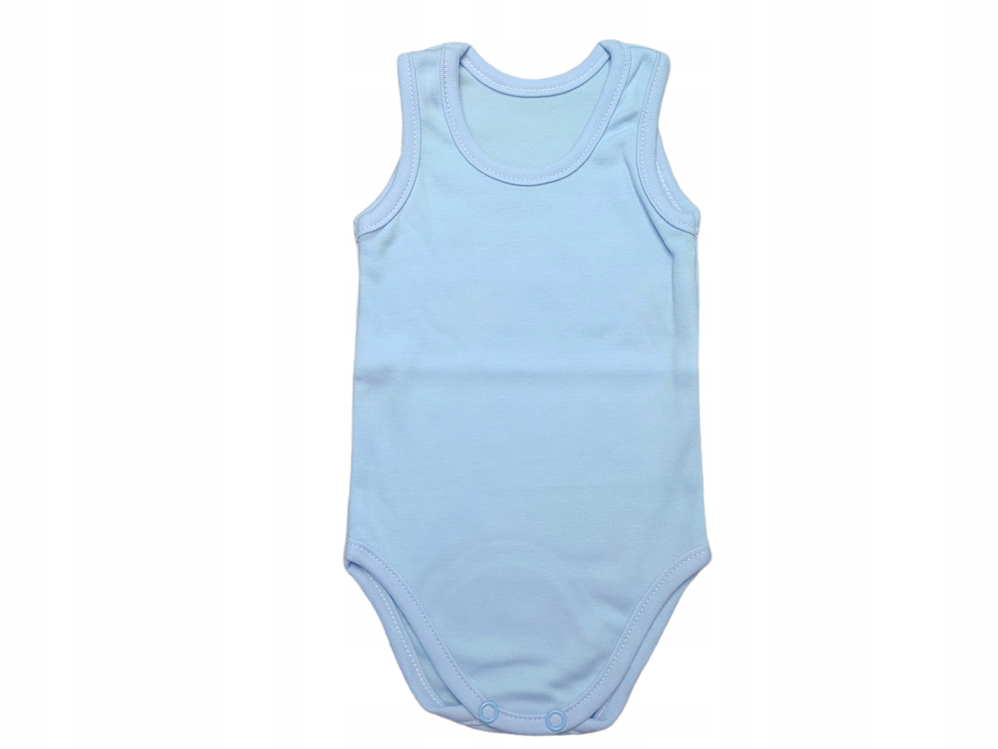 Body niemowlęce na ramiączkach kolor niebieski 62