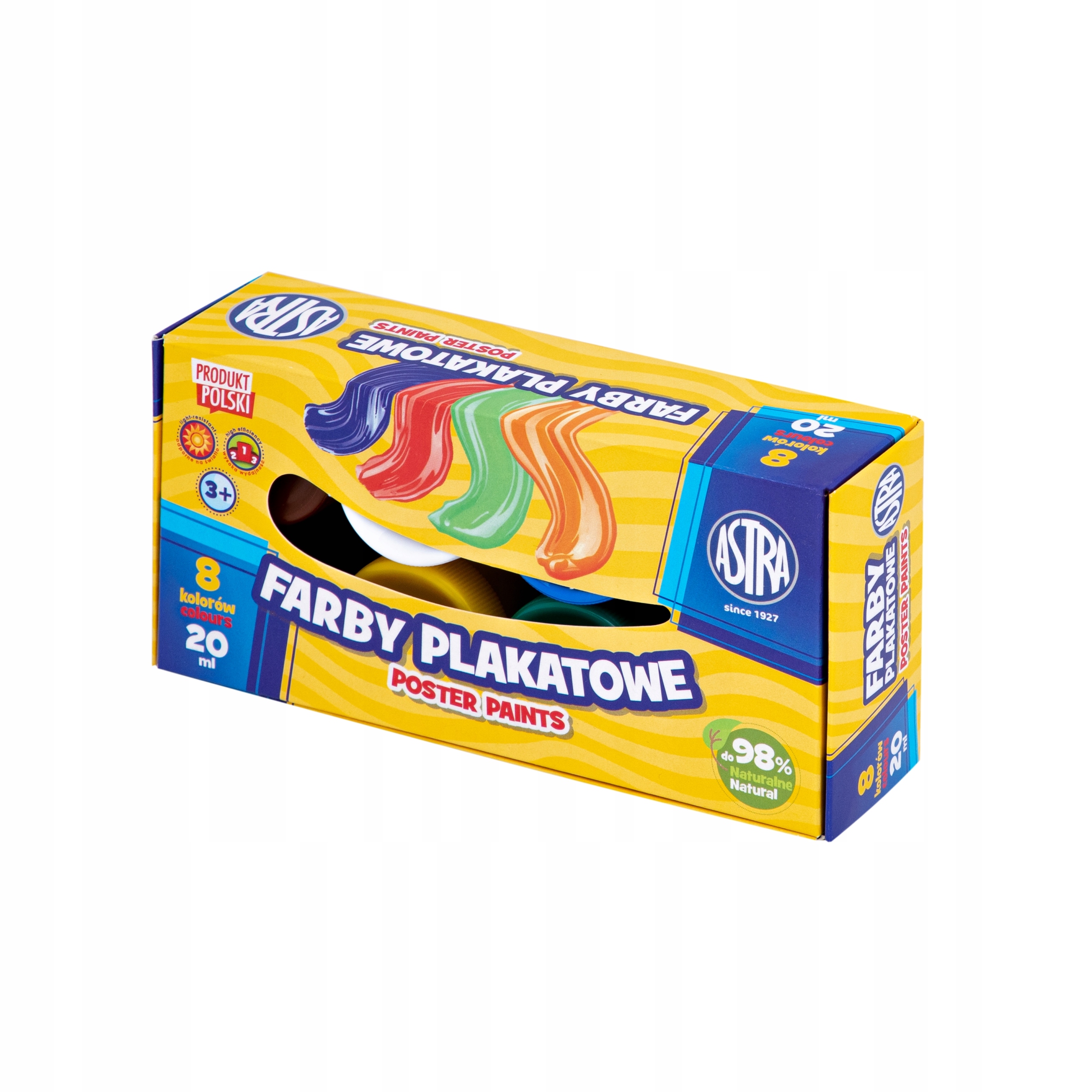 

Astra, Farby plakatowe: 8 kol x 20 ml Standard b