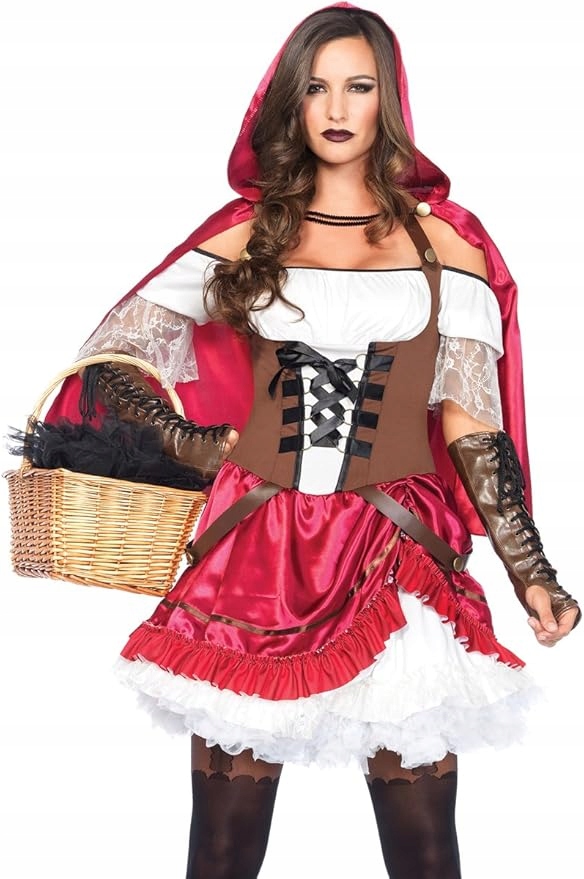 Kostým Rebel Red Riding Hood Leg Avenue – sexy červená kapuce, velikost S