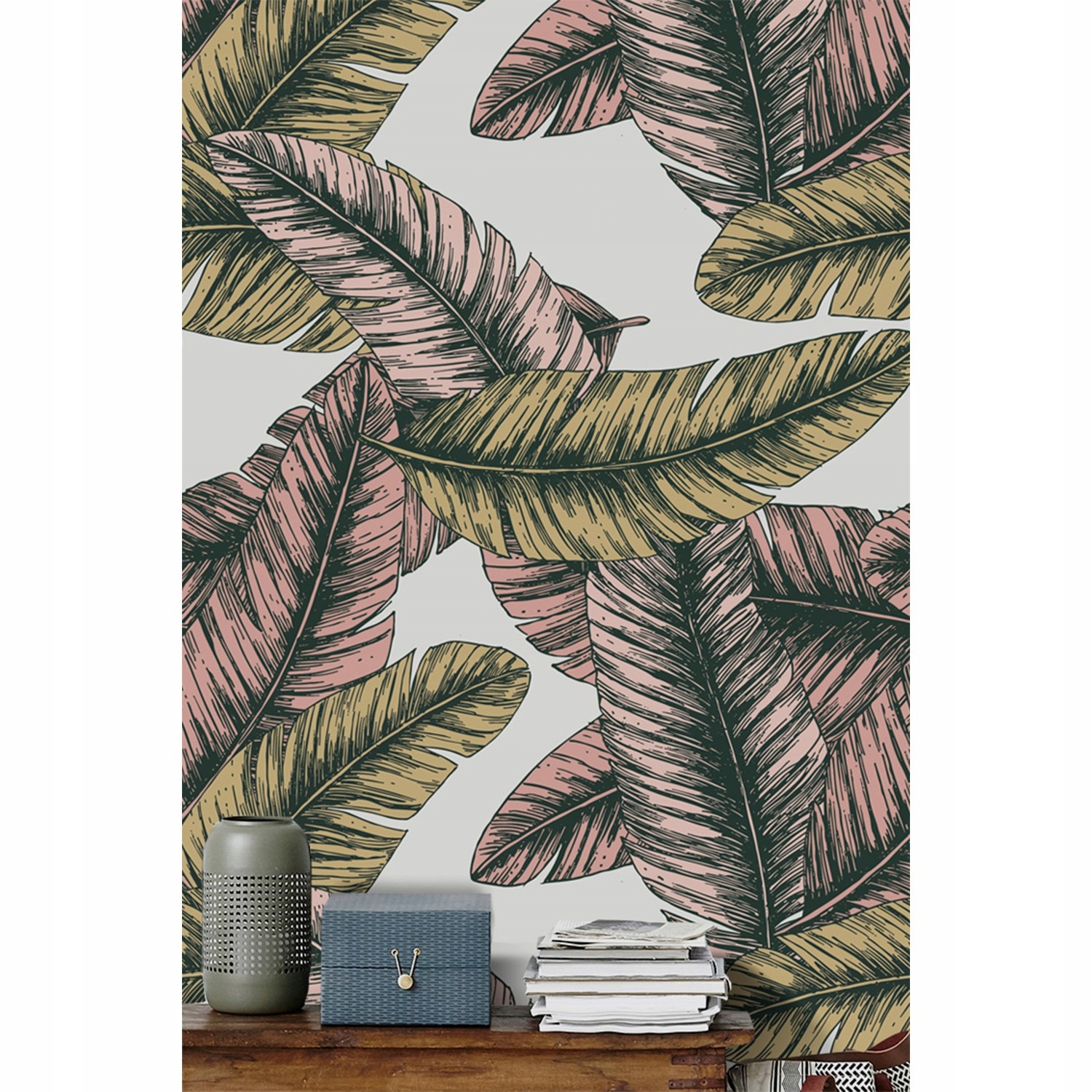 

Tapeta flizelina Liście bananowca 104x70 + klej