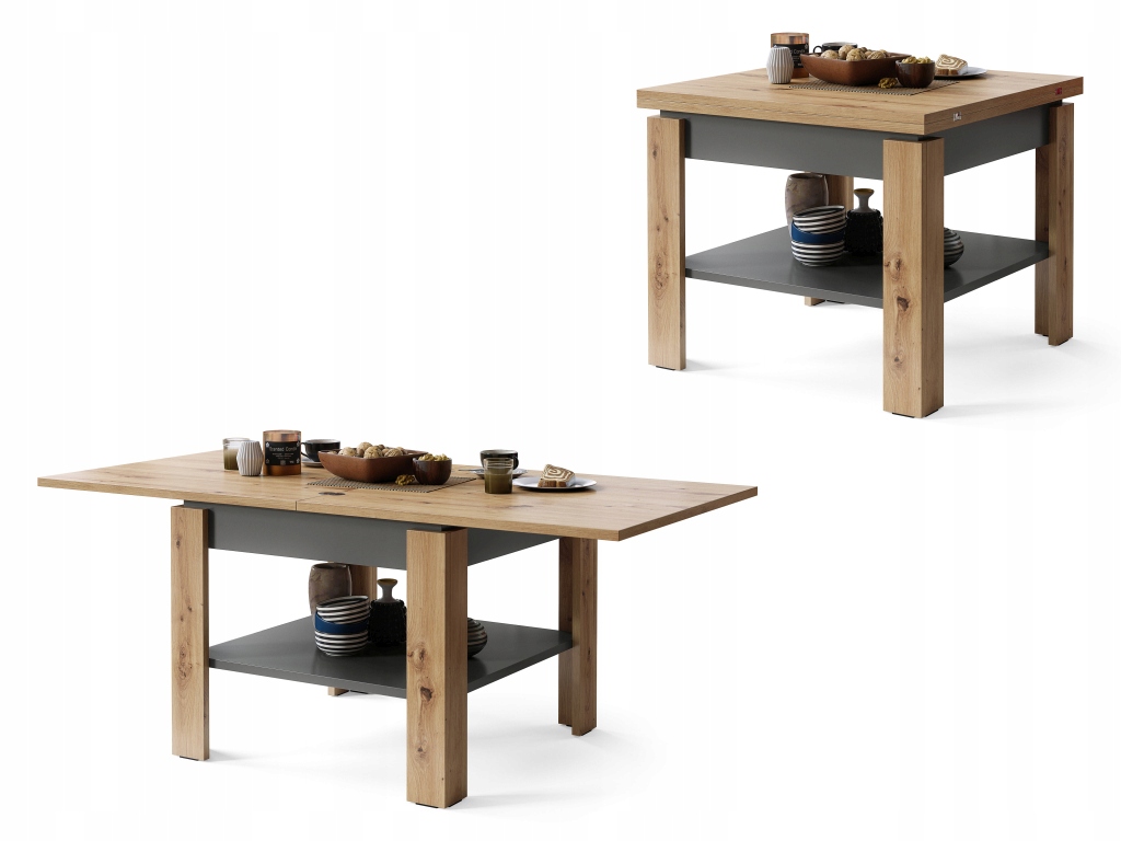 

Leo Dąb Artisan/Antracyt Ława Rozkładana Ławostół