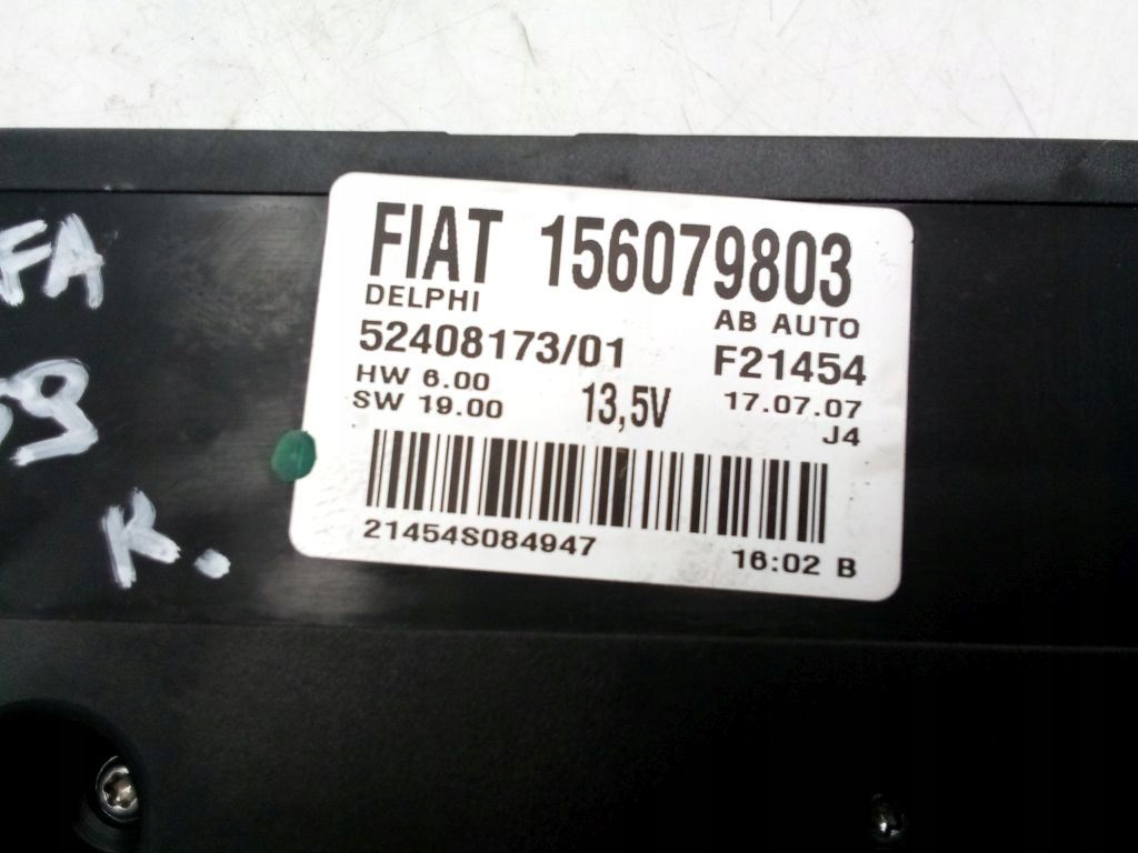Alfa Romeo 159 panel klími klimatizaci 156079803