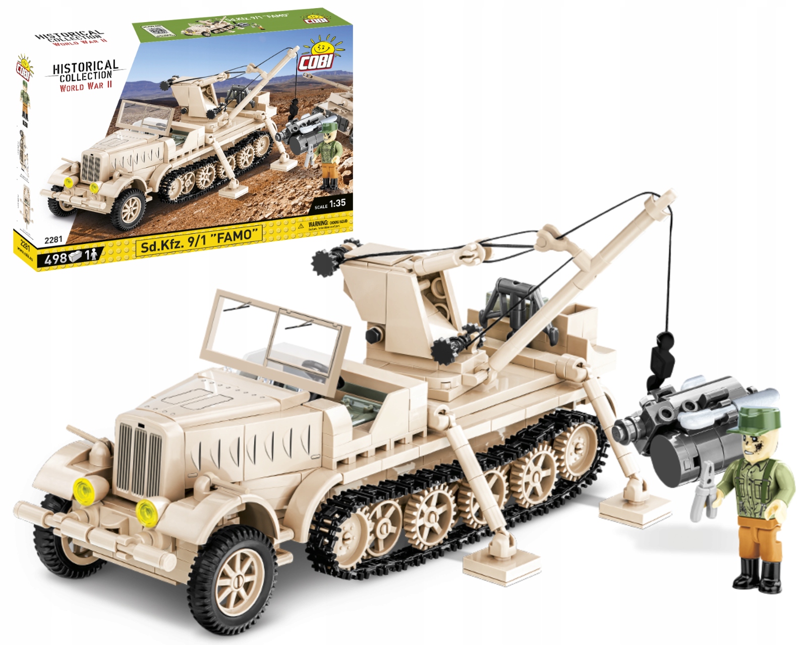 

Klocki Mała Armia Sd.Kfz. 9/1 Famo Cobi