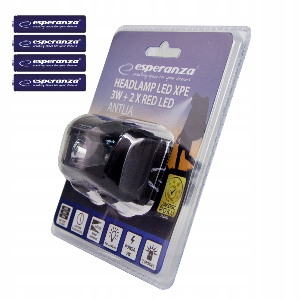 Latarka Czołowa Headlamp Led 2xSMD Baterie