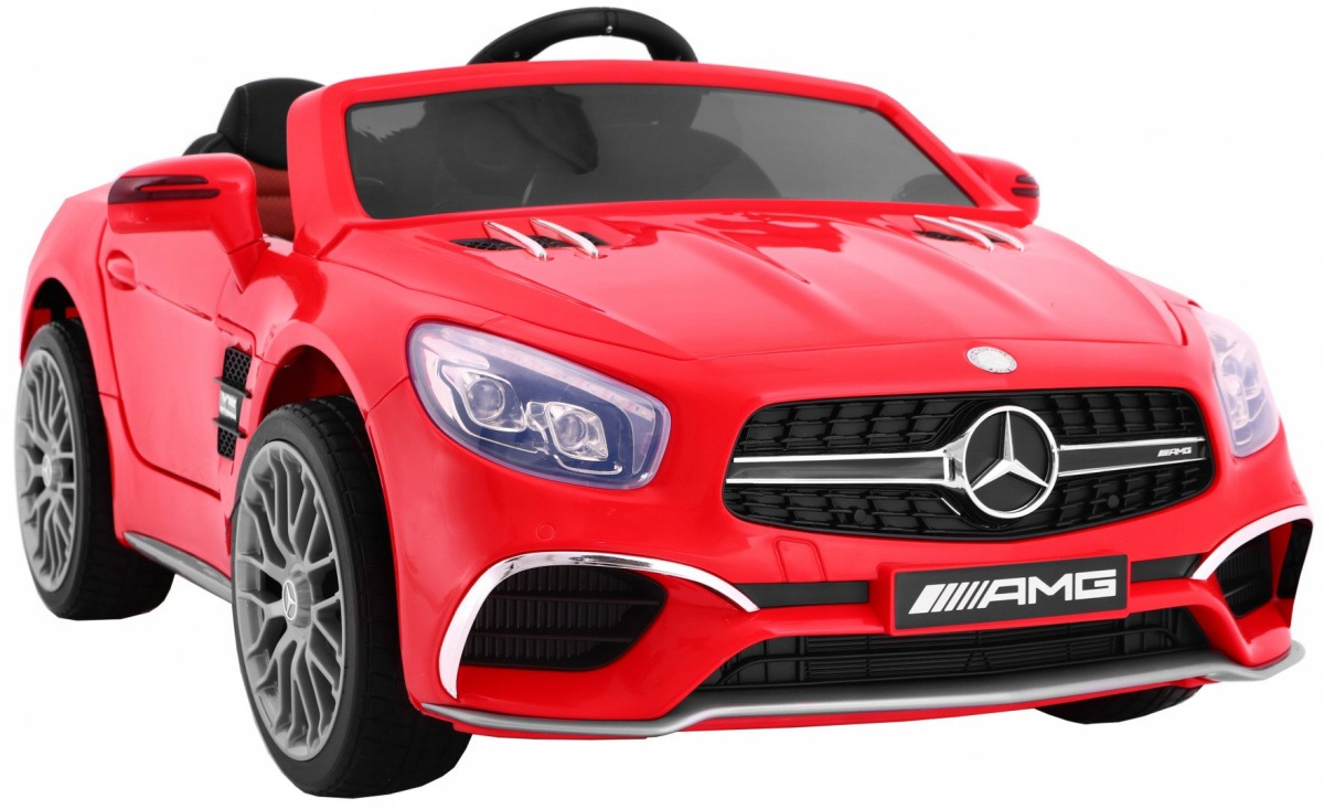 Auto na akumulator dla dzieci Mercedes SL65 Amg Usb,skóra,eva