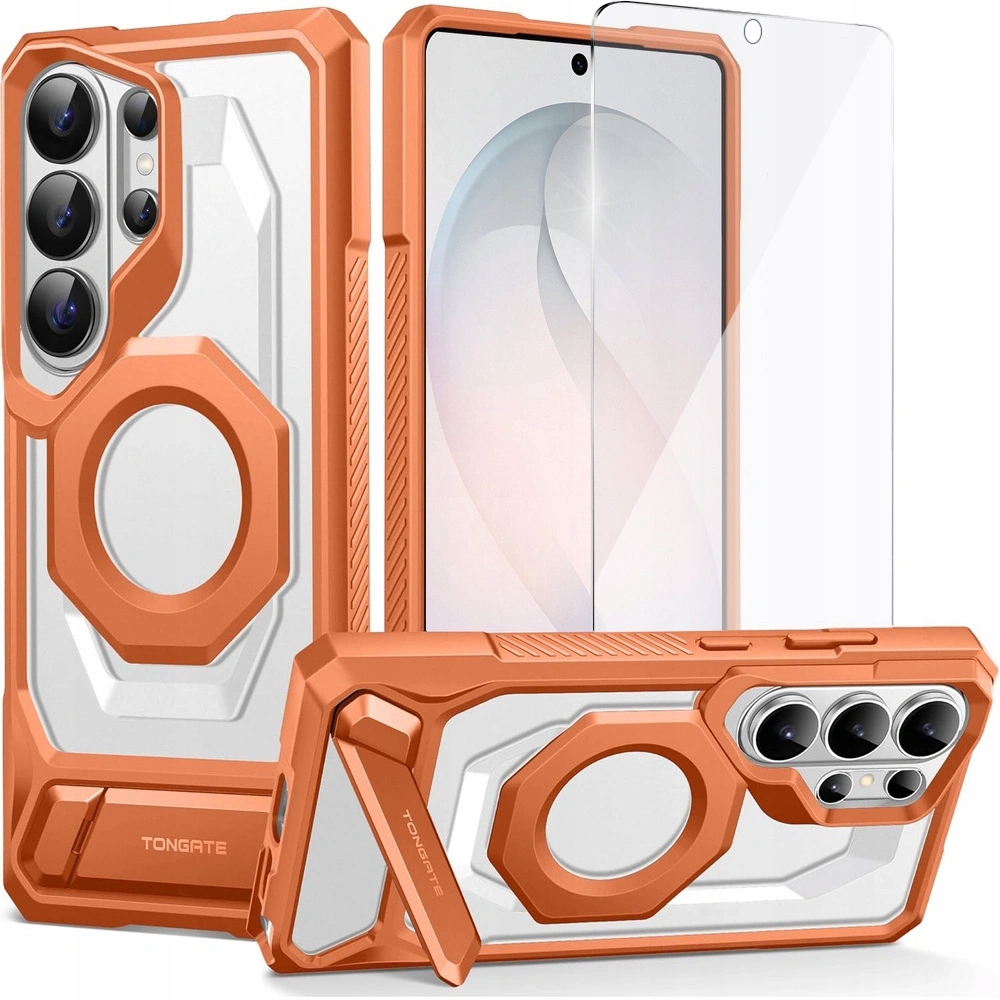 Pouzdro Tongate AluStand pro MagSafe pro Galaxy S26 Ultra Sklo