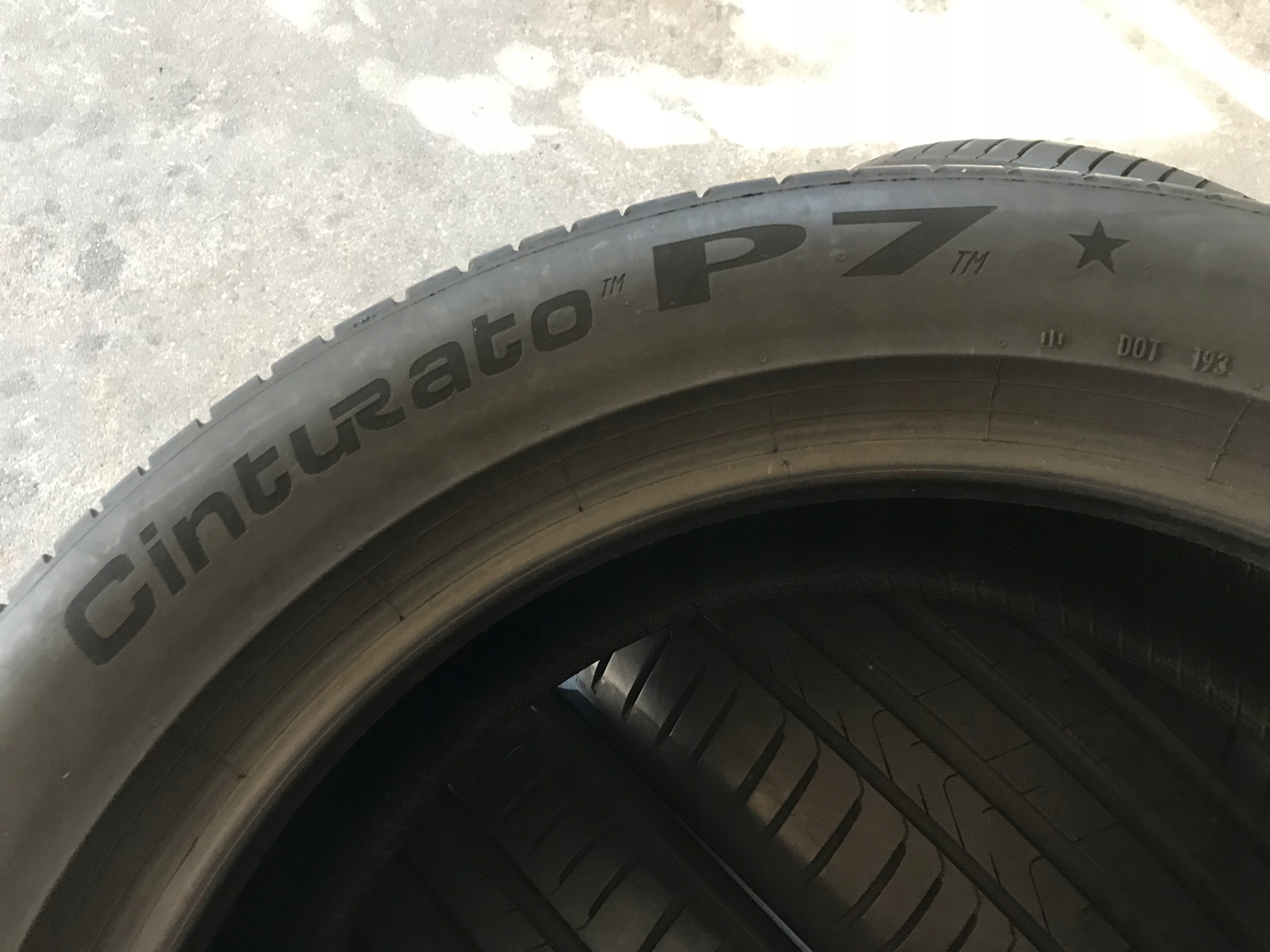 4 tyres summer 245/50R19 Pirelli Cinturato P7C2 6mm